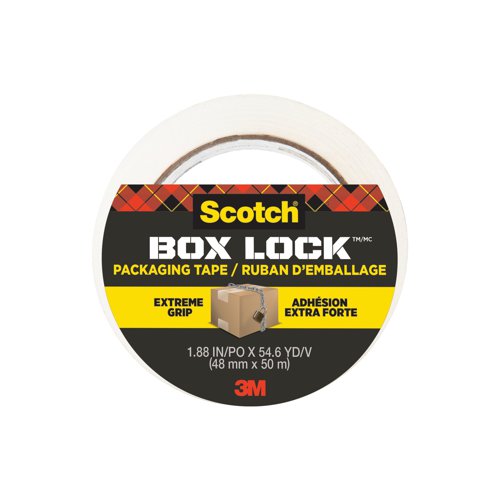 Scotch Box Lock Packaging Tape 3in Core 3950