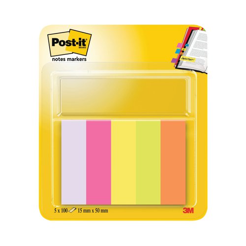 Post-it Page Markers Assorted (500 Pack) 670-5 | 3M88190 | 3M