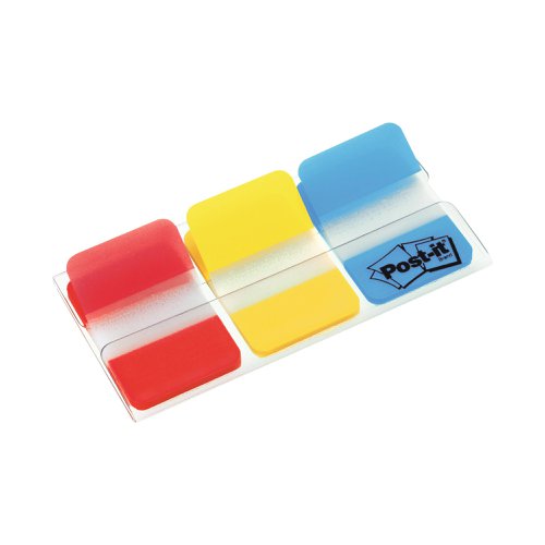 Post-it Strong Index Full Colour Red/Yellow/Blue (Pack of 66) 686-RYB | 3M97592 | 3M