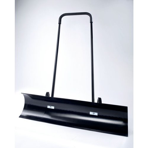 Wide Wheeled Snow Pusher Plough Black 426401