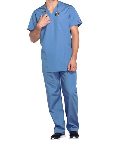 Cherokee Professional V-Neck Scrub Top: Comfortable Medical Workwear for Healthcare Professionals Ce