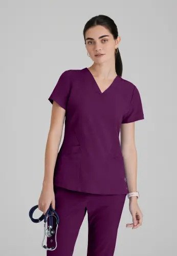 Barco One Pulse Scrub Top: Sustainable, Comfortable Medical Workwear for Healthcare Professionals Wi