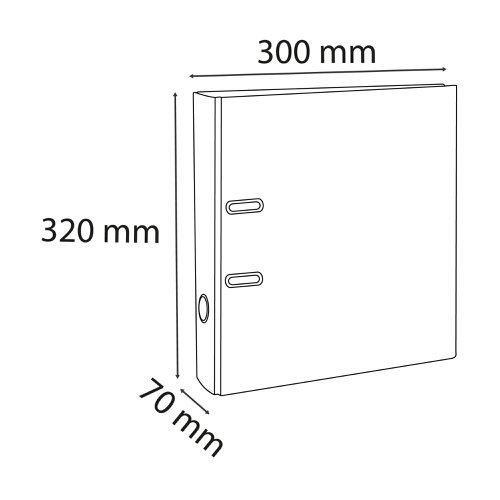 Exacompta Iderama 70mm Lever Arch File A4 Assorted (10 Pack) 53629E | Exacompta