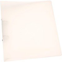 Q-Connect 2 Ring Binder Frosted A4 Clear (25mm capacity and has a spine label) KF02487