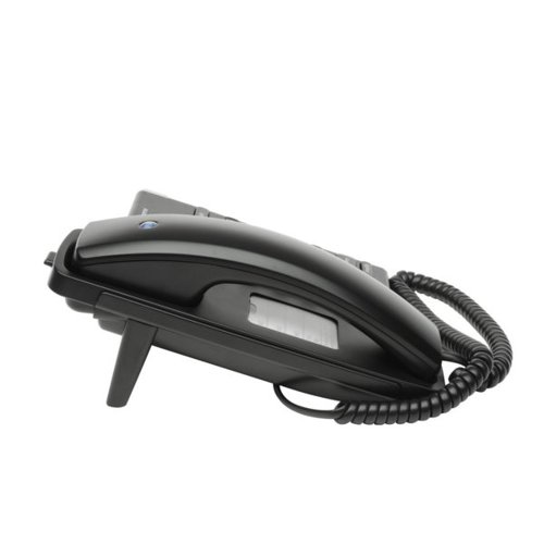 BT30435 | Providing you with a stylish and practical solution for telecommunications, this is the ideal product for every home and office. Hearing aid and headset compatible, the telephone features last number redial, secrecy and mute buttons, ringer volume control and 3 ring tones. There is also a useful memory function that allows you to store 3 numbers under 3 separate one-touch buttons.