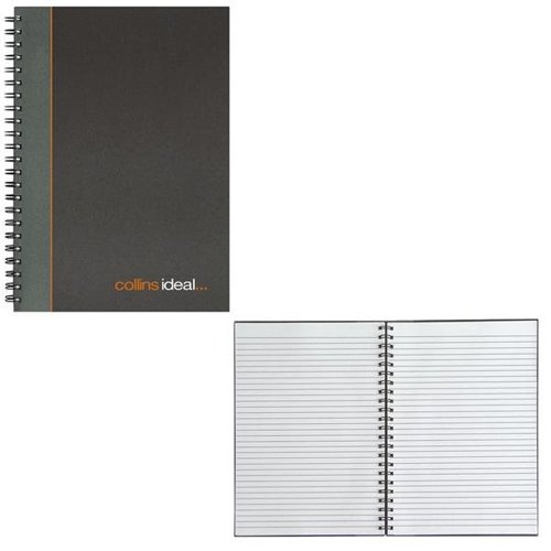 Collins Ideal Feint Ruled Wirebound Notebook A4 6428W BLACK | Collins