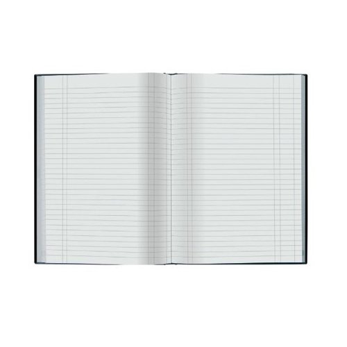 Ideal A4 Cashbook Casebound Single Cash 192 Pages Black 6421