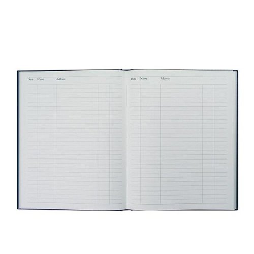 Collins Visitors Book Leathergrain 192 Pages 40 825025/1