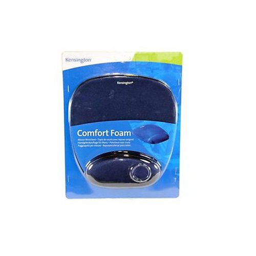 Kensington Foam Mouse Mat with Cushioned Wristrest Blue 64271 | ACCO Brands