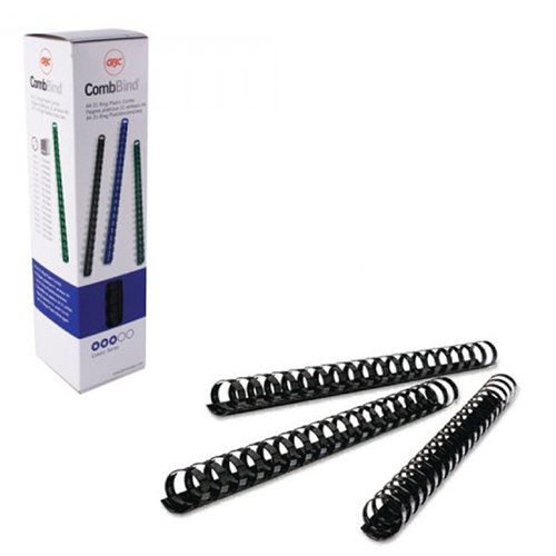 GBC CombBind A4 38mm Binding Combs Black (Pack of 50) 4028185