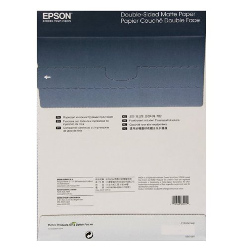 Epson Double-Sided Matte A4 Photo Paper Heavyweight (Pack of 50) C13S041569