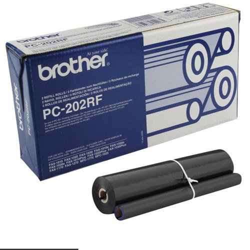 BA05406 | This genuine Brother refill ensures the best possible performance and reliability from your fax machine. Compatible with PC201 cartridges, the easy installation lets you resume fax reception in no time. This pack of two ribbons lets you print up to 840 A4 pages.