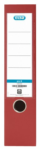 Elba 70mm Lever Arch File Plastic A4 Red 100102172