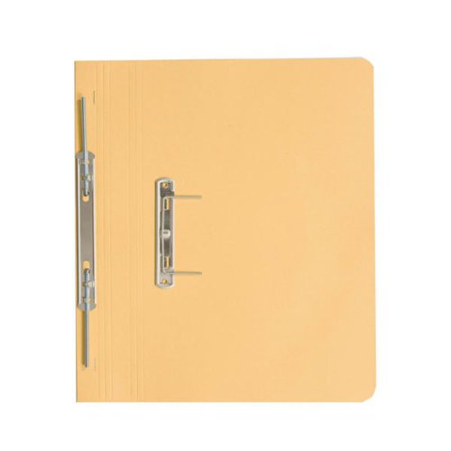 Exacompta Guildhall Heavyweight Transfer Spiral Pocket File Foolscap Yellow (Pack of 25) 211/6003