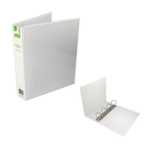 Q-Connect Presentation 40mm 4D Ring Binder A4 White (Pack of 6) KF01329Q Presentation Ring Binders KF01329Q