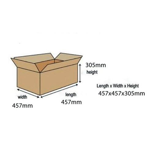 Double Wall Corrugated Dispatch Cartons 457x457x305mm Brown (Pack of 15) 59189