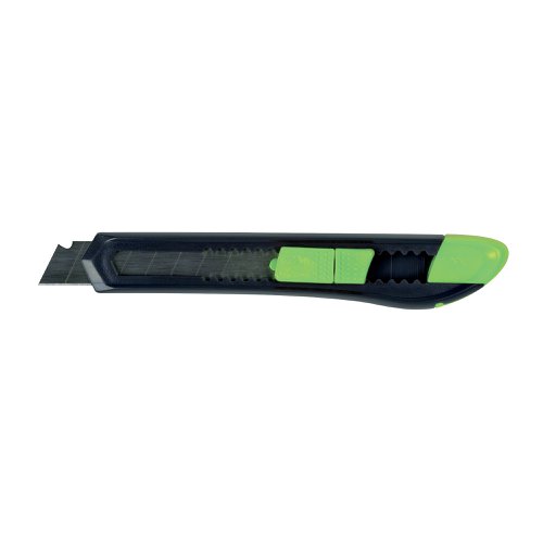 Q-Connect Medium Duty 18mm Cutting Knife Black/Green M80BC | VOW