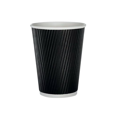 35cl Black Ripple Cup (500 Pack) HVRWBPA12