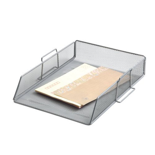 Q-Connect Stackable Letter Tray Silver KF17301