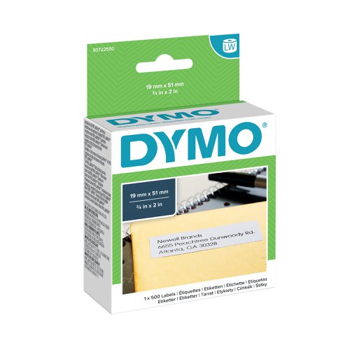 Dymo LabelWriter Labels Multipurpose 19x51mm 11355 S0722550 [Pack 500]