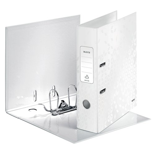 Leitz 180 WOW Lever Arch File A4 80mm White (10 Pack) 1005001