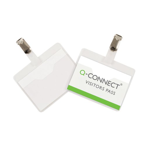 Q-Connect Visitor Badge 60x90mm (25 Pack) KF01560 | KF01560 | VOW