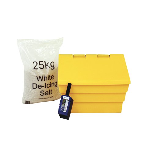 50 Litre Grit Bin and 25kg Salt Kit 389115 | WE35440 | HC Slingsby PLC