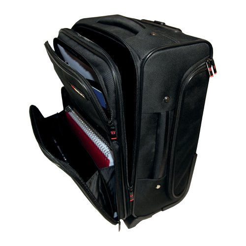 Monolith Wheeled Overnight Laptop Case w Removable Case Black 1329 Ryman Business UK