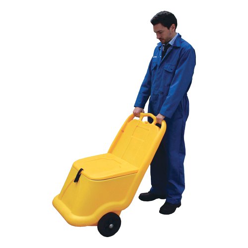 Mobile Salt and Grit Bin 75 Litre Yellow 388946 | WE39142 | HC Slingsby PLC