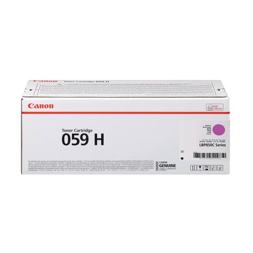 Canon 059H Toner Cartridge High Yield Magenta 3625C001