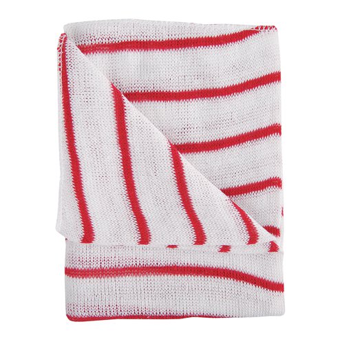 Hygiene Dish Cloths 406x304mm/16x12 Inch Red/White Pack of 10 100755R CNT00135