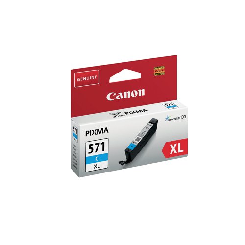 Canon CLI-571XL Ink Cartridge High Yield Cyan 0332C001 Inkjet Cartridges CO03285