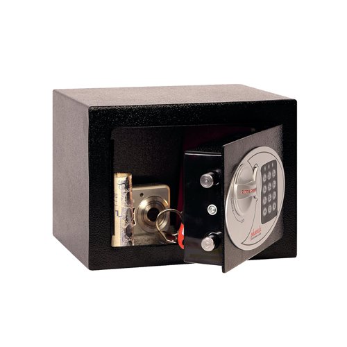 Phoenix Black Compact Home and Office Security Safe Size 1 Electric Lock SS0721E