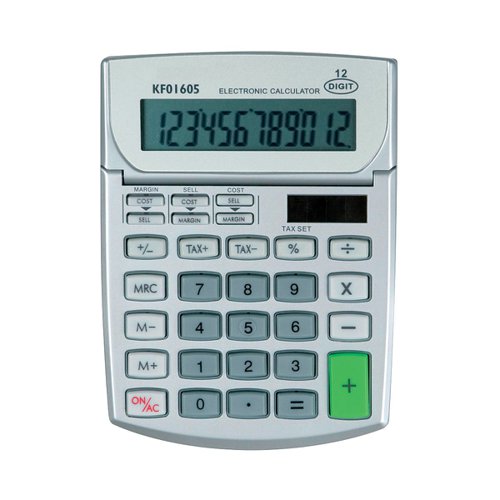 Q-Connect Semi-Desktop Calculator 12-Digit KF01605