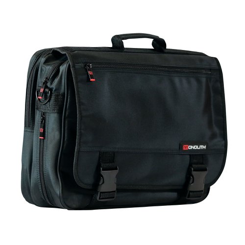 Monolith Microfibre Soft Sided Briefcase Black 3192