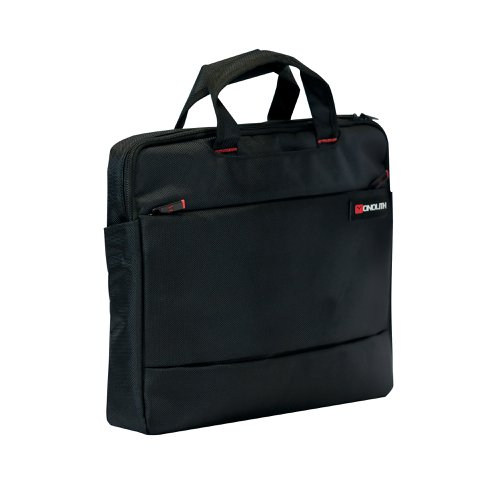 Monolith Slim 15.6 inch Laptop Case with Lockable Zips Black 3201