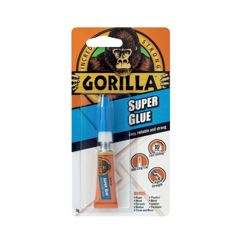 Gorilla Glue Super Glue 3g Clipstrip (10 Pack) 4044302