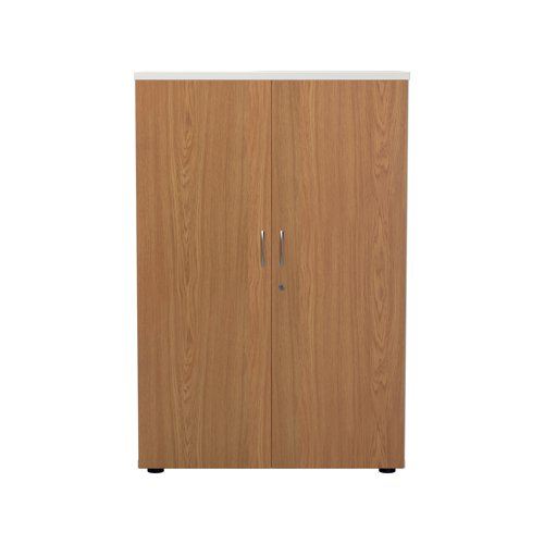 Jemini Wooden Cupboard 800x450x1200mm White/Nova Oak KF810322