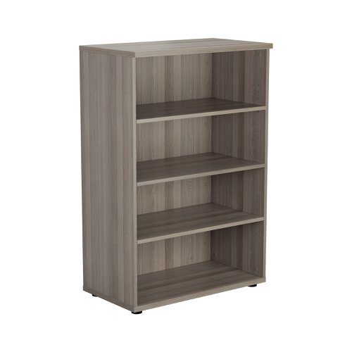 Jemini Wooden Bookcase 800x450x1600mm Grey Oak KF810513 | VOW