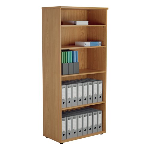 Jemini Wooden Bookcase 800x450x1800mm Nova Oak KF811015 | VOW