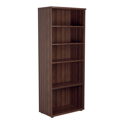 Jemini Wooden Bookcase 800x450x2000mm Dark Walnut KF811152 | VOW