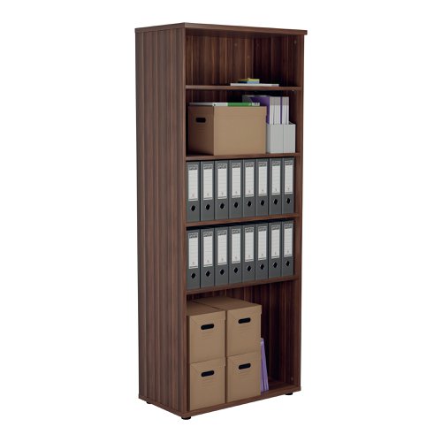 Jemini Wooden Bookcase 800x450x2000mm Dark Walnut KF811152 | VOW