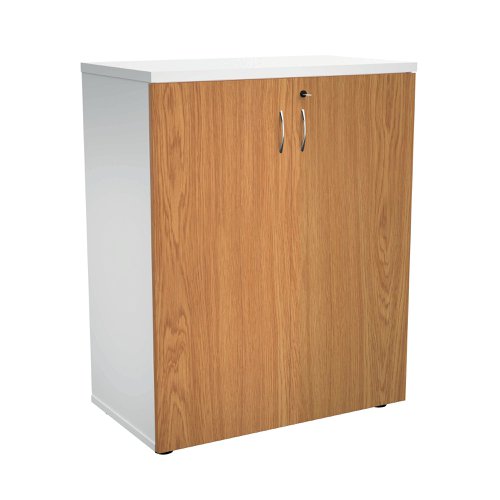 Jemini Wooden Cupboard 800x450x730mm White/Nova Oak KF811312