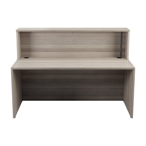 Jemini Reception Unit 1600x800x740mm Grey Oak KF818299