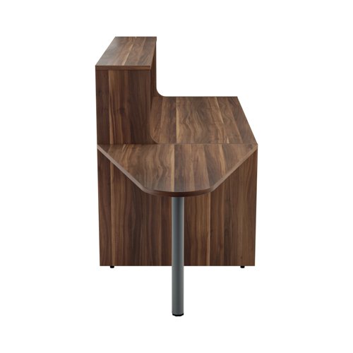 Jemini Reception Unit with Extension 1600x800x740mm Dark Walnut KF818320