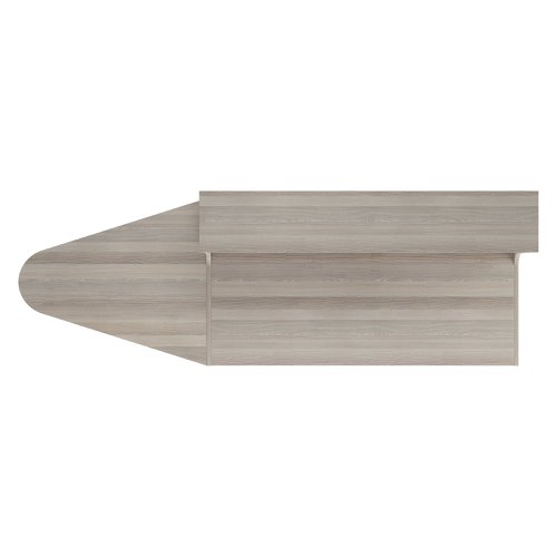 Jemini Reception Unit with Extension 1600x800x740mm Grey Oak KF818337