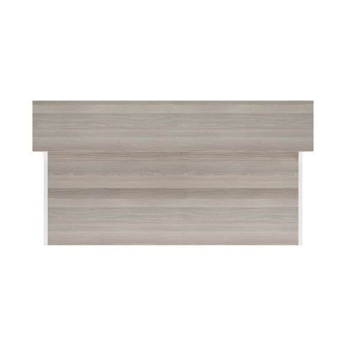 Jemini Reception Unit 1400x800x740mm Grey Oak/White KF818374