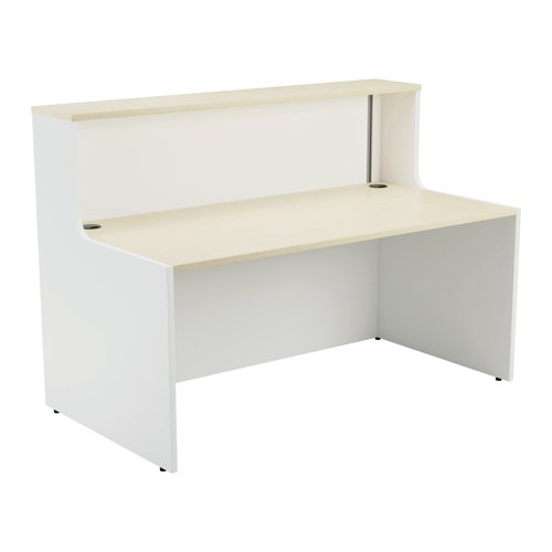 Jemini Reception Unit 1400x800x740mm Maple/White KF818381