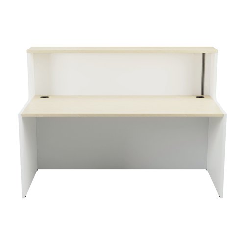 Jemini Reception Unit 1400x800x740mm Maple/White KF818381