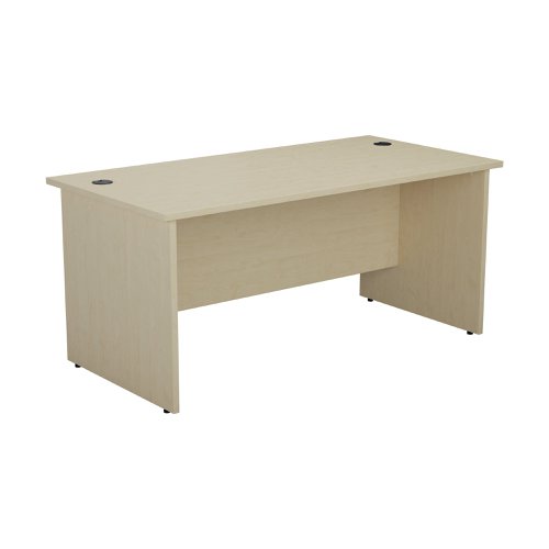 Jemini Rectangular Panel End Desk 1200x800x730mm Maple KF804383